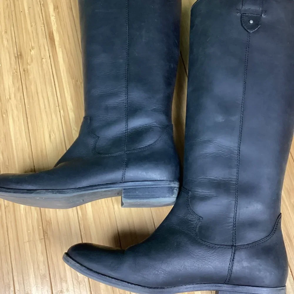 Frye & Co. Black High Riding Boots 6.5M